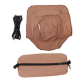 Outdoor Portable Folding Moon Chair Lightweight Leisure Camping Children Chair for Beach Fishing Sketch Sand Color