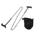 48in Hand Chain Saw Pocket Folding Survival Chain Saw Camping Logging Garden Pruning Tools 64 Links 21 Cutter