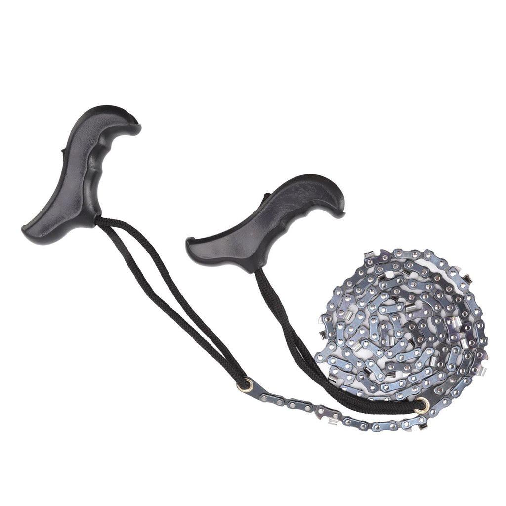 48in Hand Chain Saw Pocket Folding Survival Chain Saw Camping Logging Garden Pruning Tools 64 Links 21 Cutter