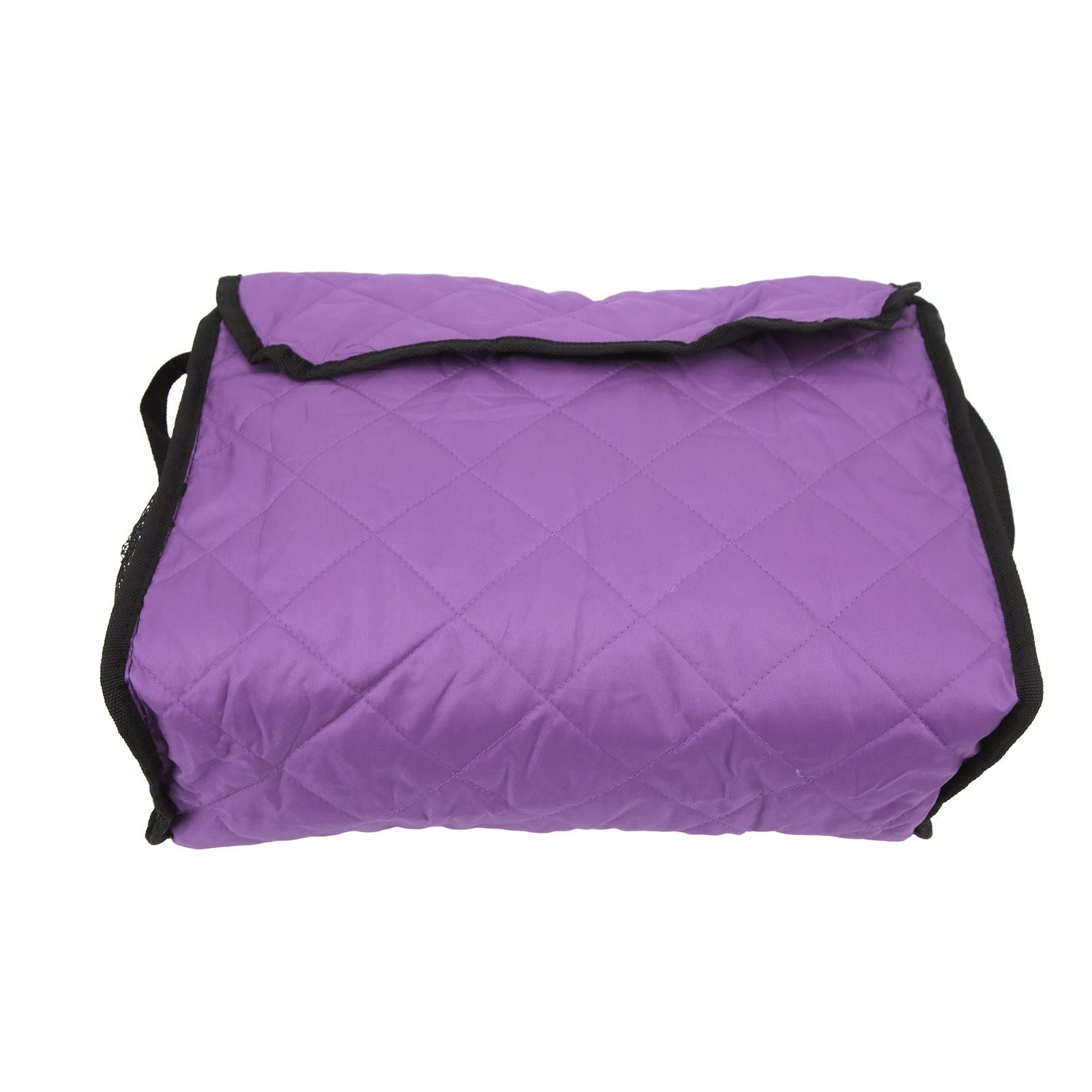 Wheelchair Hanging Storage Bag Quilted Cotton Household Walker Accessories for Scooter Trolley Purple