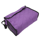 Wheelchair Hanging Storage Bag Quilted Cotton Household Walker Accessories for Scooter Trolley Purple