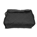 Wheelchair Hanging Storage Bag Quilted Cotton Household Walker Accessories for Scooter Trolley Black