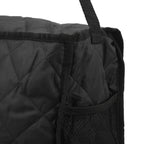 Wheelchair Hanging Storage Bag Quilted Cotton Household Walker Accessories for Scooter Trolley Black
