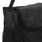Wheelchair Hanging Storage Bag Quilted Cotton Household Walker Accessories for Scooter Trolley Black