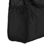 Wheelchair Hanging Storage Bag Quilted Cotton Household Walker Accessories for Scooter Trolley Black