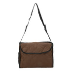 Wheelchair Hanging Storage Bag Quilted Cotton Household Walker Accessories for Scooter Trolley Brown
