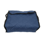 Wheelchair Hanging Storage Bag Quilted Cotton Household Walker Accessories for Scooter Trolley Navy Blue