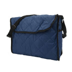 Wheelchair Hanging Storage Bag Quilted Cotton Household Walker Accessories for Scooter Trolley Navy Blue