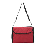 Wheelchair Hanging Storage Bag Quilted Cotton Household Walker Accessories for Scooter Trolley Wine Red