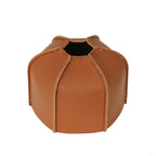 Flat Gas Tank PU Leather Sleeve Fuel Tank Protective Case Camping Stove PU Leather Cover for Outdoor 230g 1.5x9cm