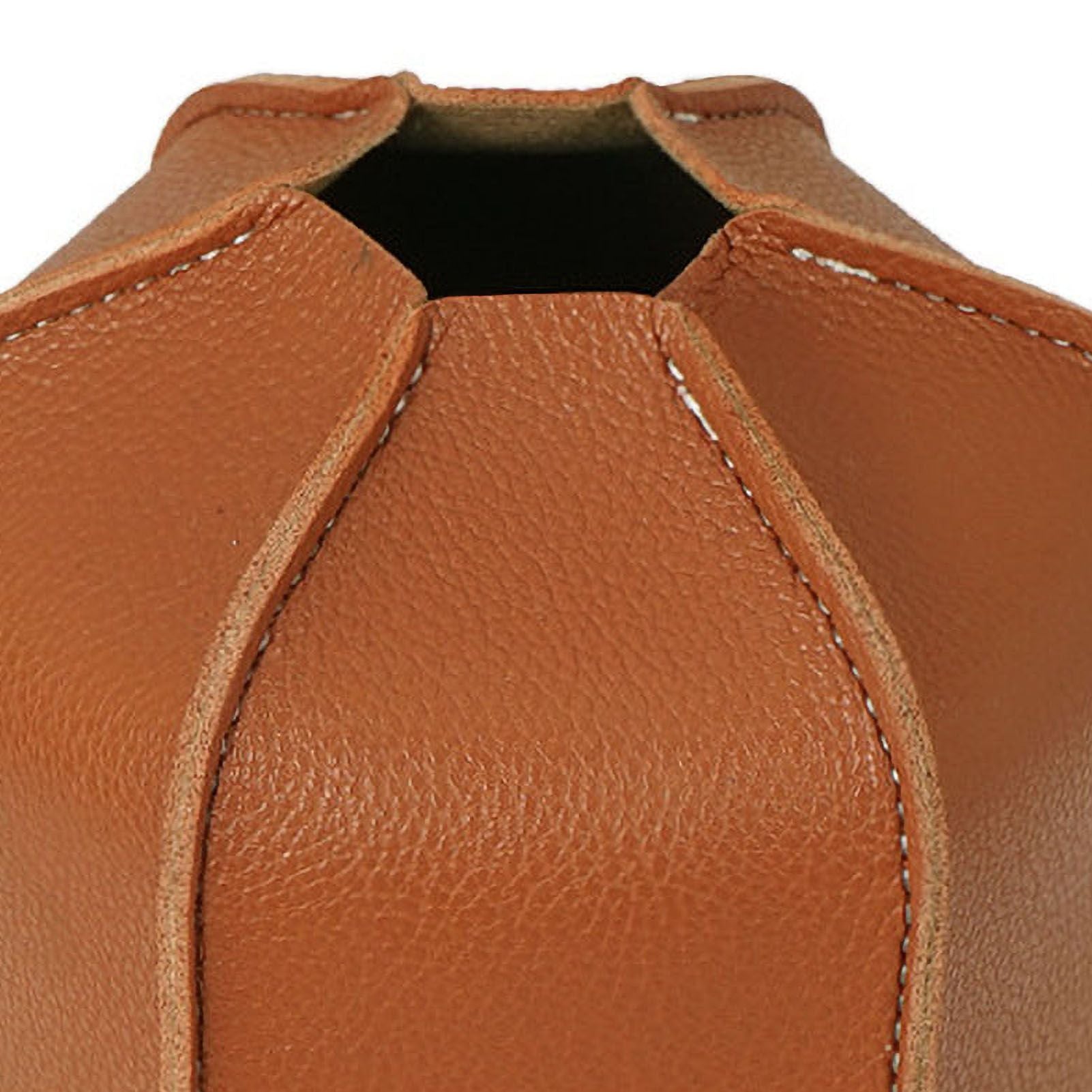 Flat Gas Tank PU Leather Sleeve Fuel Tank Protective Case Camping Stove PU Leather Cover for Outdoor 450g 11.5x14.5cm