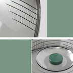 Dish Cover PET Heat Insulation Storage Transparent Dustproof for Home Picnic Cooking Green