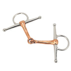 Horse Full Cheek Snaffle Stainless Steel Ring Snaffle Bit for Outdoor Horse Accessories 125mm