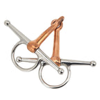 Horse Full Cheek Snaffle Stainless Steel Ring Snaffle Bit for Outdoor Horse Accessories 125mm