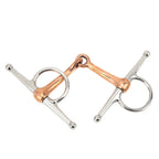 Horse Full Cheek Snaffle Stainless Steel Ring Snaffle Bit for Outdoor Horse Accessories 125mm
