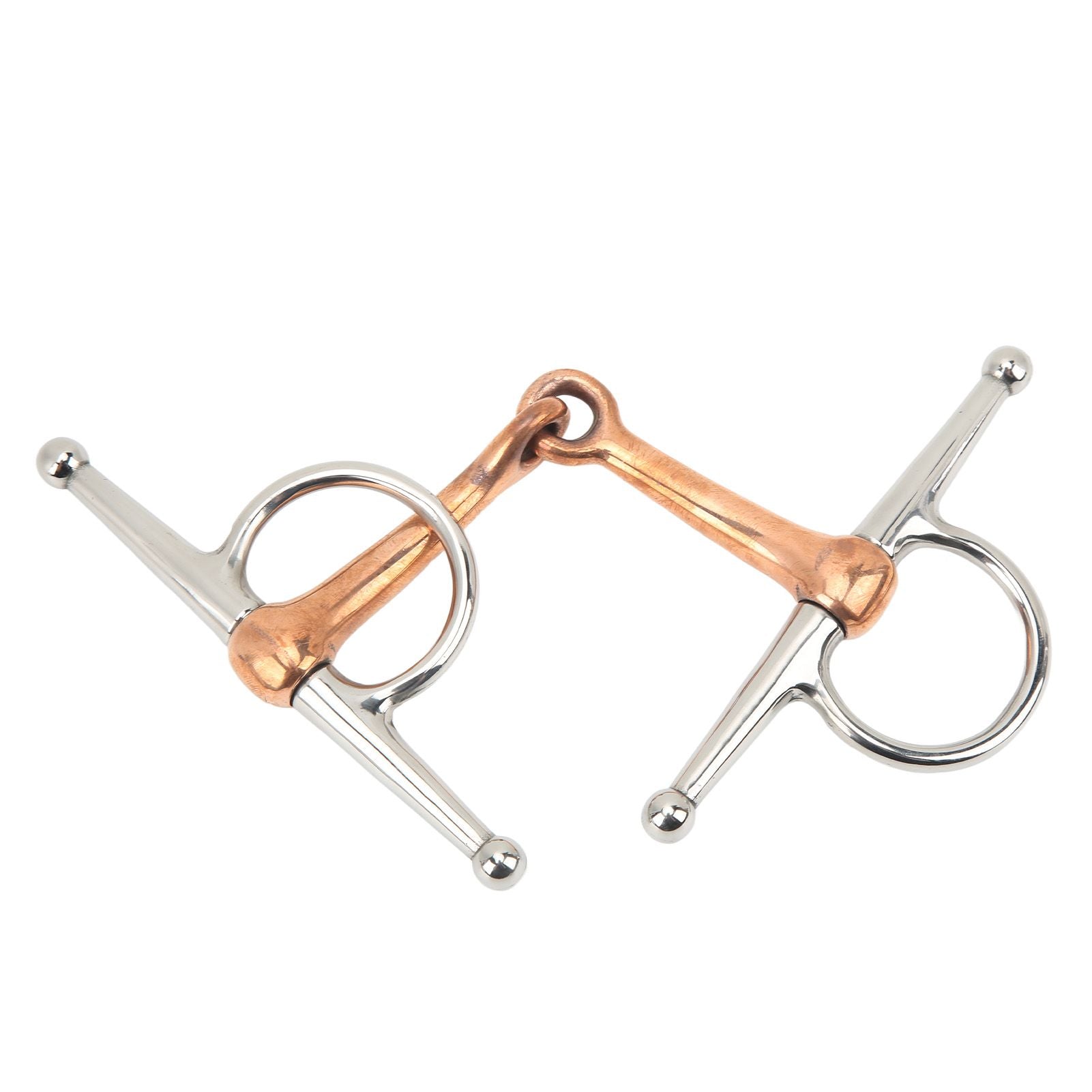 Horse Full Cheek Snaffle Stainless Steel Ring Snaffle Bit for Outdoor Horse Accessories 125mm