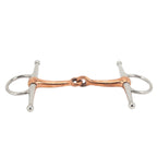Horse Full Cheek Snaffle Stainless Steel Ring Snaffle Bit for Outdoor Horse Accessories 125mm