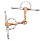 Horse Full Cheek Snaffle Stainless Steel Ring Snaffle Bit for Outdoor Horse Accessories 125mm