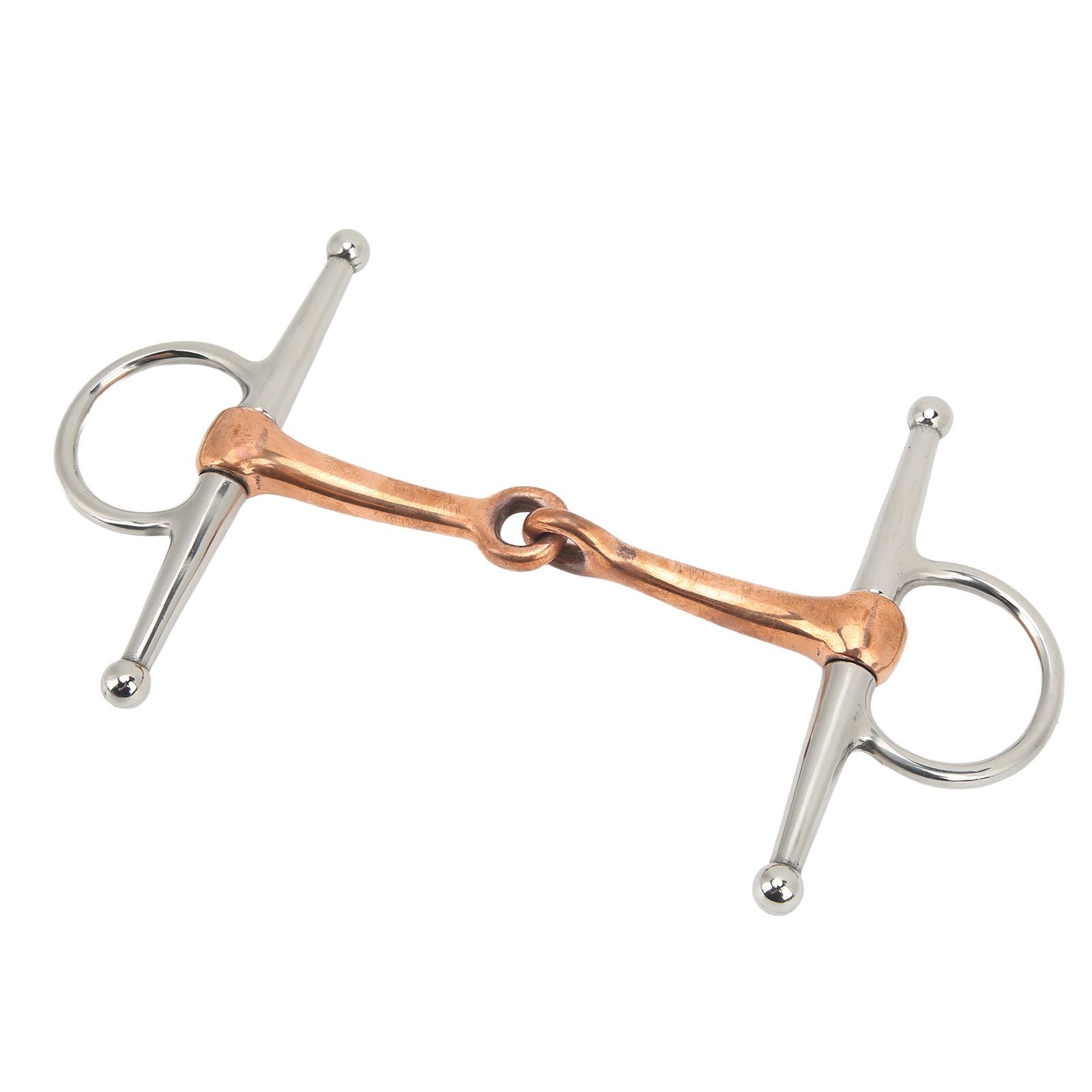 Horse Full Cheek Snaffle Stainless Steel Ring Snaffle Bit for Outdoor Horse Accessories 125mm