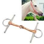 Horse Full Cheek Snaffle Stainless Steel Ring Snaffle Bit for Outdoor Horse Accessories 125mm