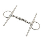 135mm Stainless Steel Horse Mouth Bit Horse Mouth Riding Full Cheek Snaffle Bit with Ball Chain