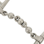 135mm Stainless Steel Horse Mouth Bit Horse Mouth Riding Full Cheek Snaffle Bit with Ball Chain