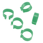 100 Pcs Poultry Feet Ring Open Type Buckle Breeding Chicken Duck Goose Foot Ring Chicken Accessory Green 16mm
