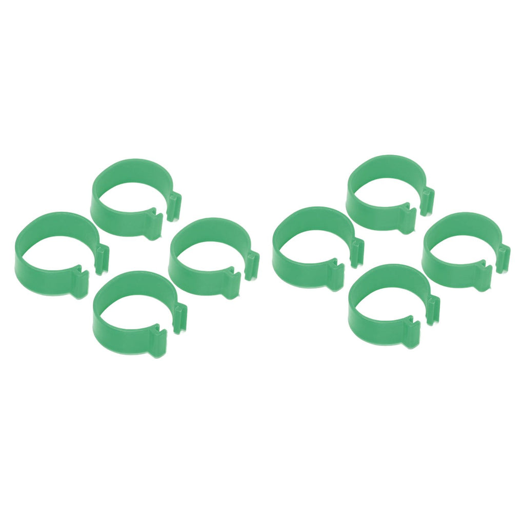 100 Pcs Poultry Feet Ring Open Type Buckle Breeding Chicken Duck Goose Foot Ring Chicken Accessory Green 25mm