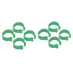 100 Pcs Poultry Feet Ring Open Type Buckle Breeding Chicken Duck Goose Foot Ring Chicken Accessory Green 25mm