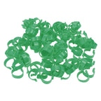 100 Pcs Poultry Feet Ring Open Type Buckle Breeding Chicken Duck Goose Foot Ring Chicken Accessory Green 25mm