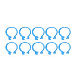 100Pcs Poultry Foot Ring Chicken Bird Duck Identification Leg Bands Open Type Buckle Chicken Ankle Rings Blue 16mm