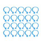 100Pcs Poultry Foot Ring Chicken Bird Duck Identification Leg Bands Open Type Buckle Chicken Ankle Rings Blue 16mm