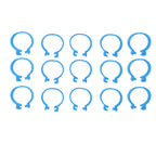 100Pcs Poultry Foot Ring Chicken Bird Duck Identification Leg Bands Open Type Buckle Chicken Ankle Rings Blue 18mm