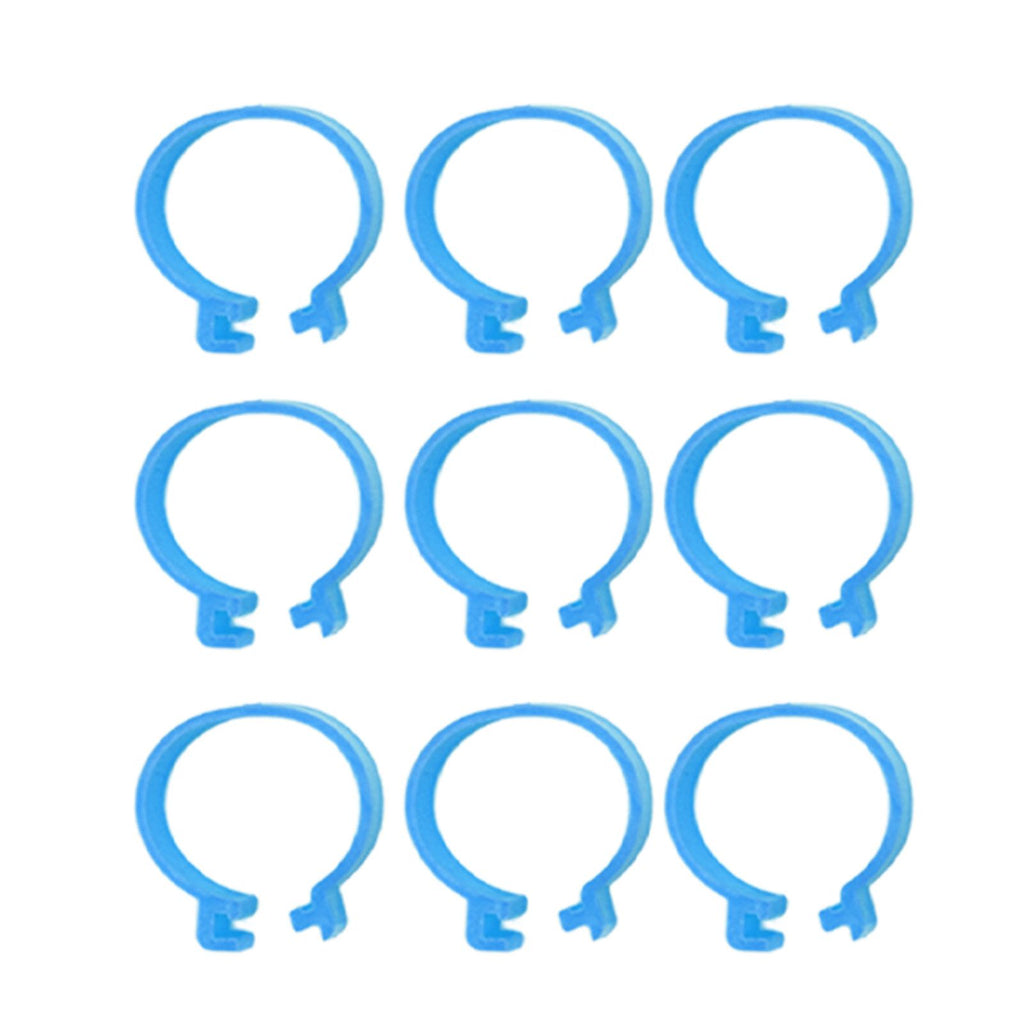 100Pcs Poultry Foot Ring Chicken Bird Duck Identification Leg Bands Open Type Buckle Chicken Ankle Rings Blue 18mm