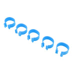 100Pcs Poultry Foot Ring Chicken Bird Duck Identification Leg Bands Open Type Buckle Chicken Ankle Rings Blue 18mm