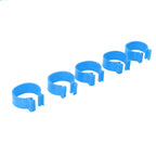 100Pcs Poultry Foot Ring Chicken Bird Duck Identification Leg Bands Open Type Buckle Chicken Ankle Rings Blue 20mm