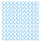 100Pcs Poultry Foot Ring Chicken Bird Duck Identification Leg Bands Open Type Buckle Chicken Ankle Rings Blue 25mm