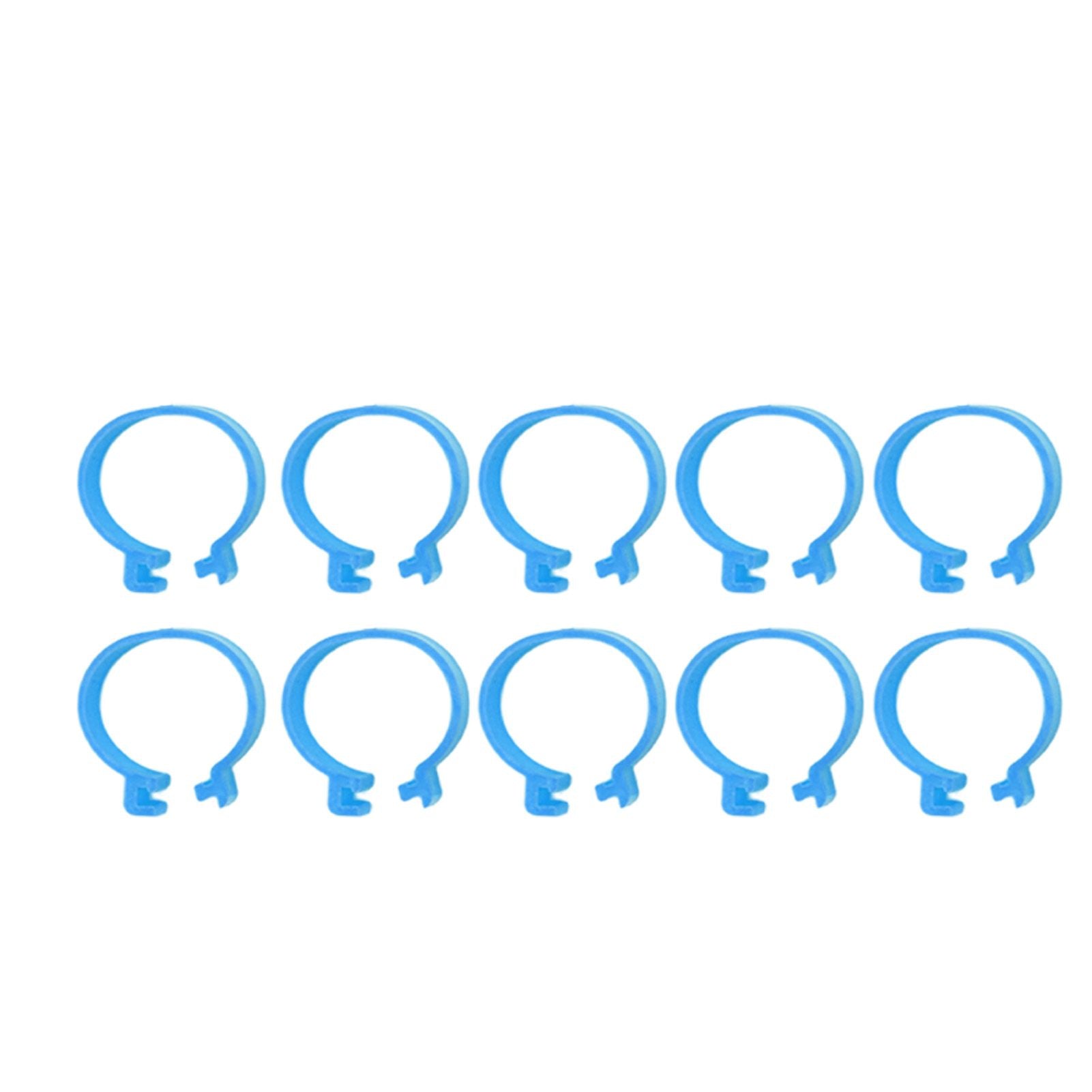 100Pcs Poultry Foot Ring Chicken Bird Duck Identification Leg Bands Open Type Buckle Chicken Ankle Rings Blue 25mm