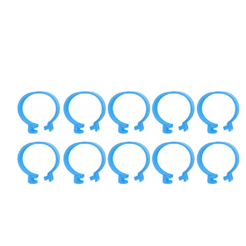 100Pcs Poultry Foot Ring Chicken Bird Duck Identification Leg Bands Open Type Buckle Chicken Ankle Rings Blue 25mm