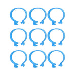 100Pcs Poultry Foot Ring Chicken Bird Duck Identification Leg Bands Open Type Buckle Chicken Ankle Rings Blue 25mm