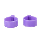 100 PCS Chicken Foot Ring Duck Hen Goose Legs Rings Clip Poultry Foot Ring Farming Tools Purple 18mm/0.71in