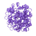 100 PCS Chicken Foot Ring Duck Hen Goose Legs Rings Clip Poultry Foot Ring Farming Tools Purple 20mm/0.79in