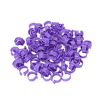 100 PCS Chicken Foot Ring Duck Hen Goose Legs Rings Clip Poultry Foot Ring Farming Tools Purple 20mm/0.79in