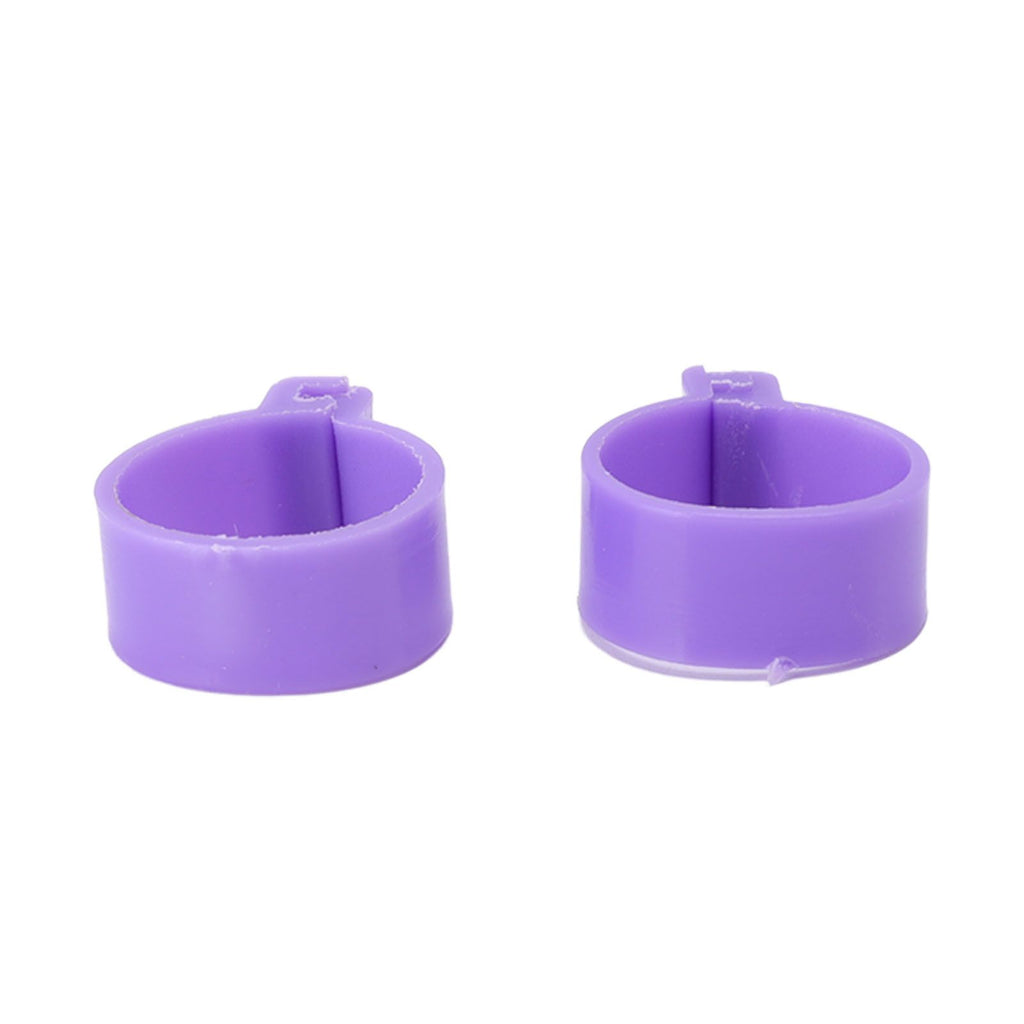 100 PCS Chicken Foot Ring Duck Hen Goose Legs Rings Clip Poultry Foot Ring Farming Tools Purple 20mm/0.79in