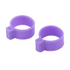 100 PCS Chicken Foot Ring Duck Hen Goose Legs Rings Clip Poultry Foot Ring Farming Tools Purple 25mm/0.98in