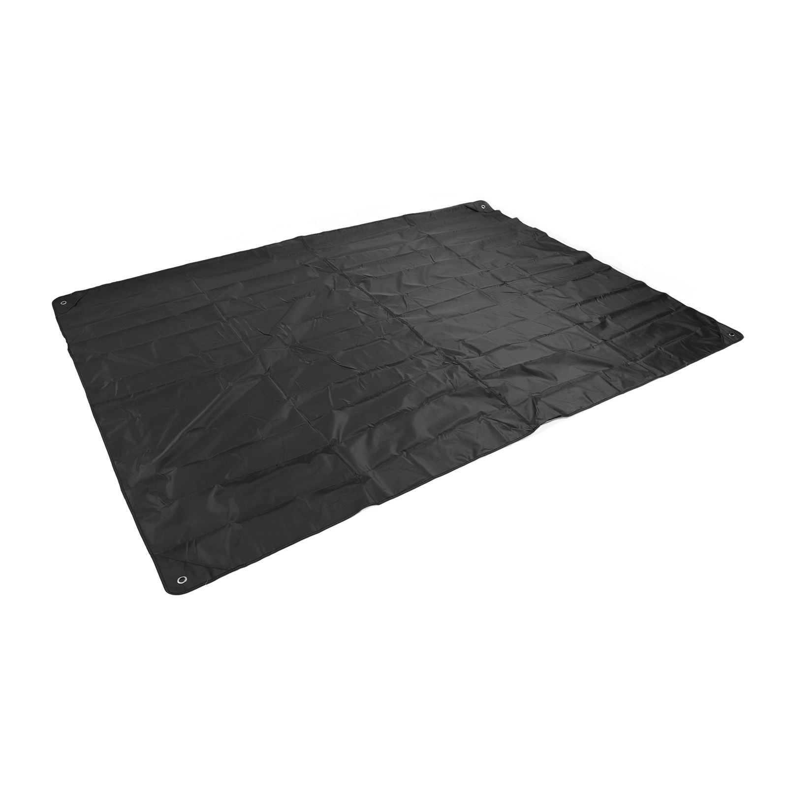 Drum Set Cover Silver Coated 420D Oxford Cloth Folding Furniture Dust Cover for Indoor Outdoor Black