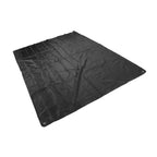 Drum Set Cover Silver Coated 420D Oxford Cloth Folding Furniture Dust Cover for Indoor Outdoor Black