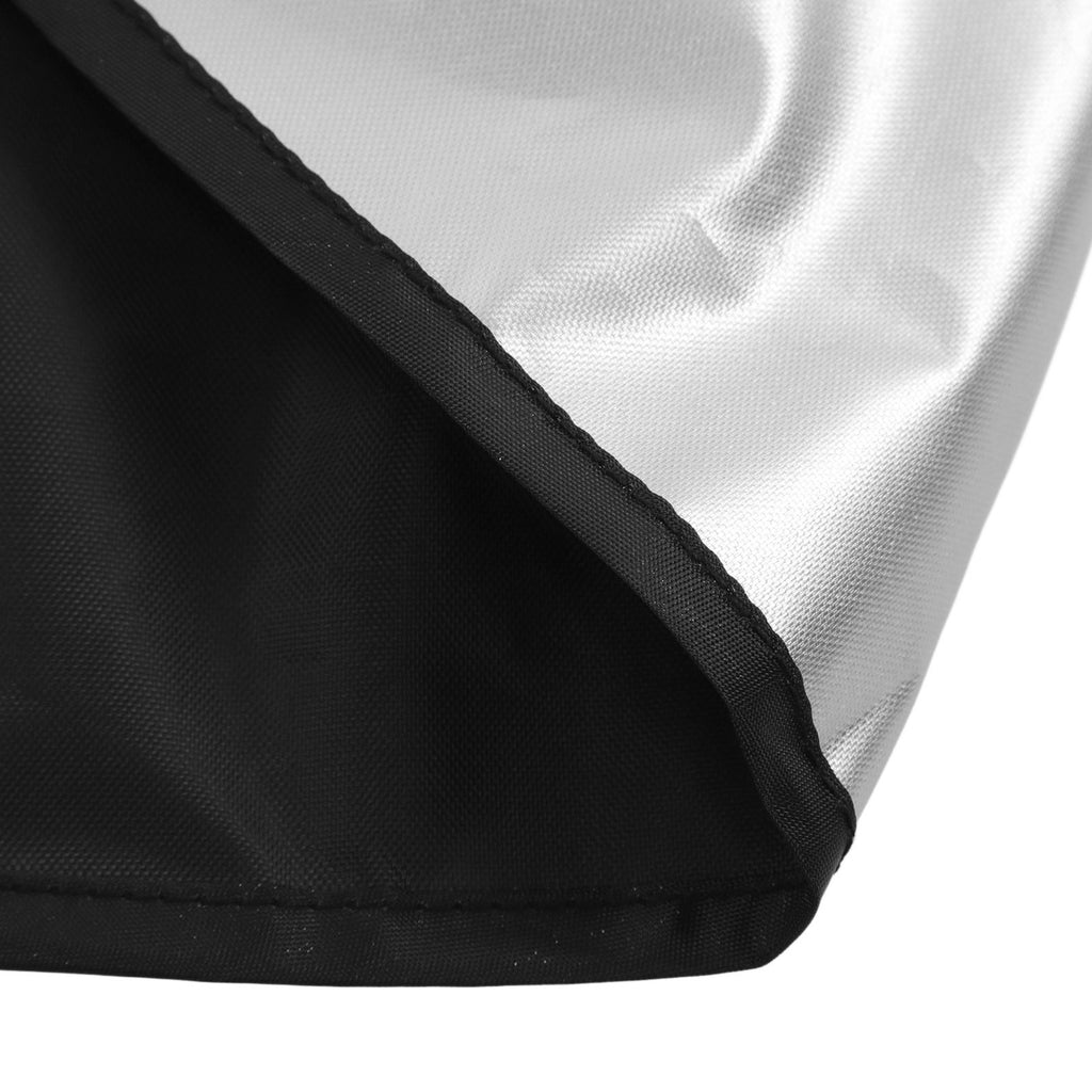Drum Set Cover Silver Coated 420D Oxford Cloth Folding Furniture Dust Cover for Indoor Outdoor Black