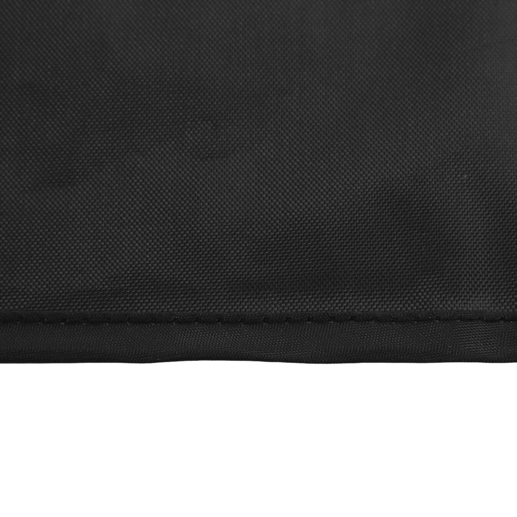 Drum Set Cover Silver Coated 420D Oxford Cloth Folding Furniture Dust Cover for Indoor Outdoor Black