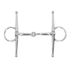 Full Cheek Horse Snaffle Bit Stainless Steel Ring Farm Jointed Bit for 125mm Horse Mouth
